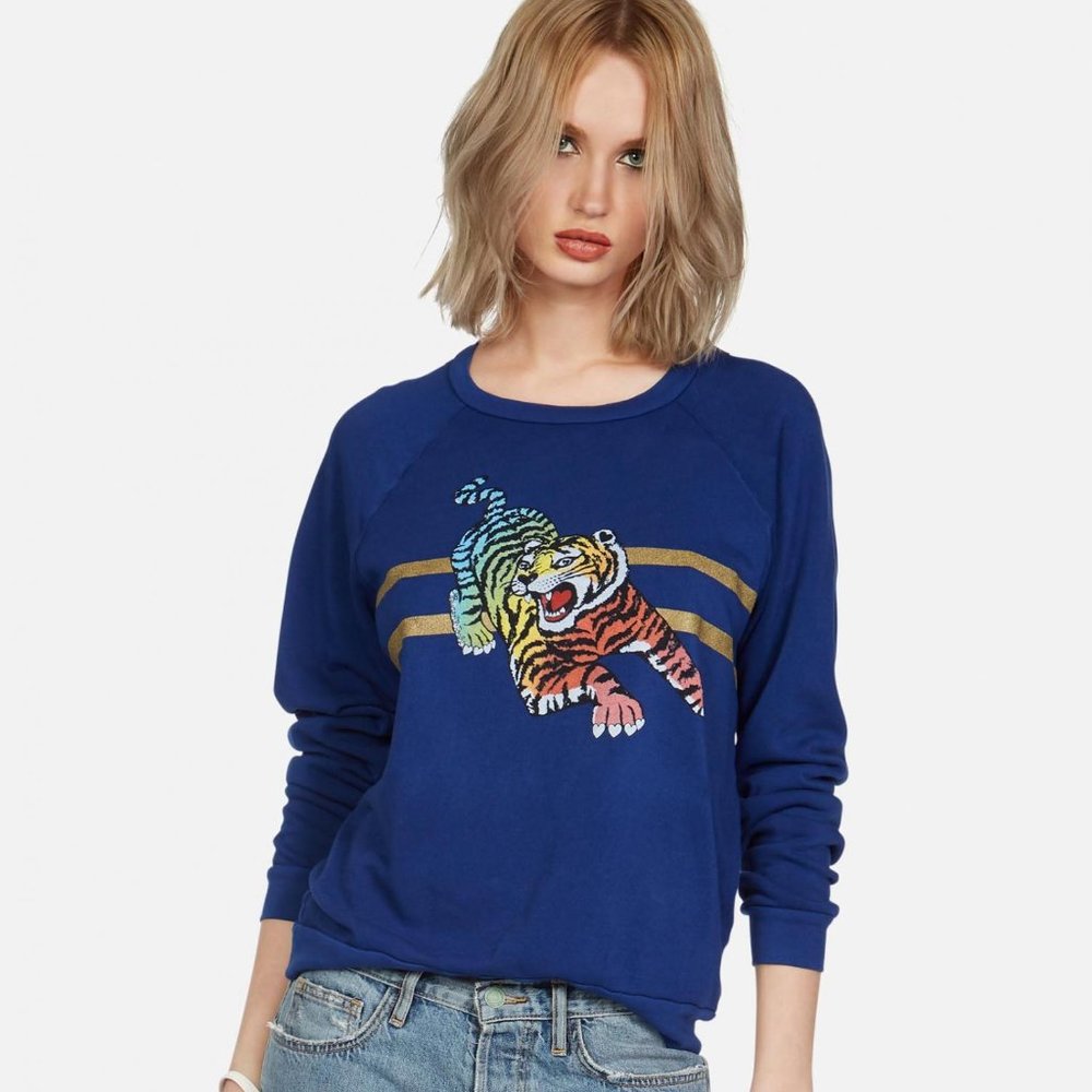 Lauren Moshi - Noleta Rainbow Tiger - Womens Long Sleeve